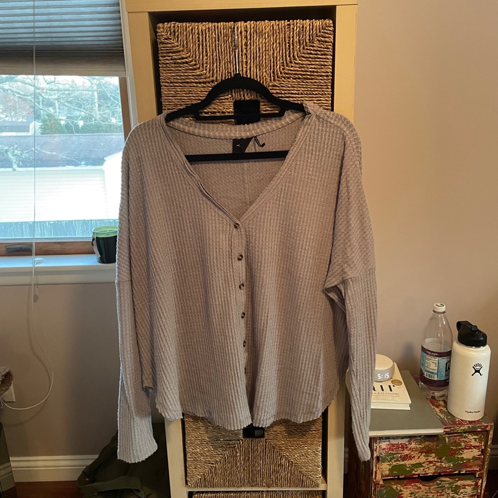 Out from under cardigan